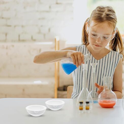 2 قطعة طبق تبخير مختبر الخزف سعة 50 جرام حوض تبخر مستدير للاستخدام في المدرسة والمختبر المنزلي in Kuwait