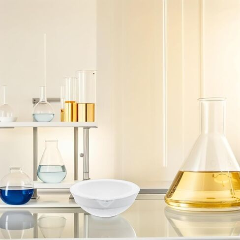 2 قطعة طبق تبخير مختبر الخزف سعة 50 جرام حوض تبخر مستدير للاستخدام في المدرسة والمختبر المنزلي in Kuwait