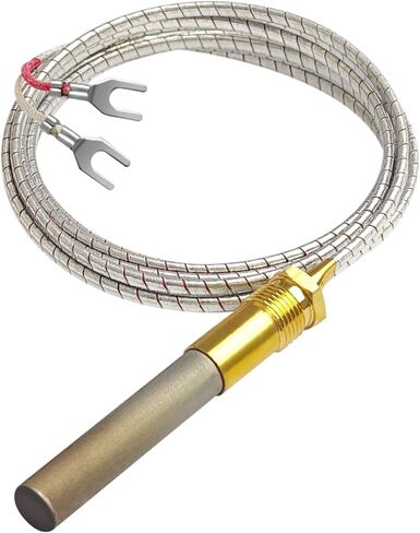 for Bakers Pride M1265X Two Lead Thermopile 72" PG9 Adaptor 750 MV Replacement for Bakers Pride M1265X Armored Y600 Y800 101 151 201 251 301 307 in Saudi Arabia