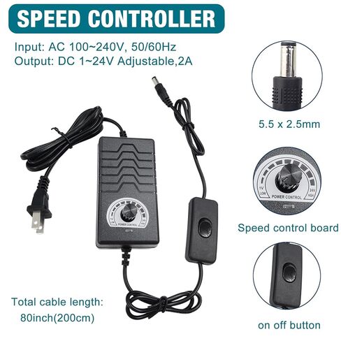 Reciprocating Cycle Linear Actuator DC 24V 160rpm Stroke 1.18"-6" with Suction Cup and Speed Controller,Adjustable Telescopic Motor DIY Motor (24V150MM160RPM) in Kuwait