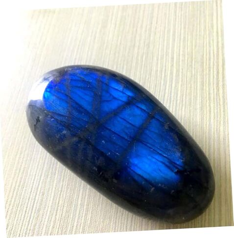 Genuine Moonstone Crystals Natural Decor Stones Blue Moonstone Play Thumb Worry Stone Fidget Toys for Adults in Kuwait