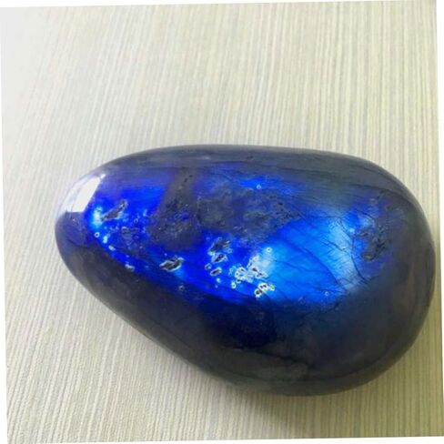 Genuine Moonstone Crystals Natural Decor Stones Blue Moonstone Play Thumb Worry Stone Fidget Toys for Adults in Kuwait