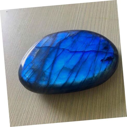 Genuine Moonstone Crystals Natural Decor Stones Blue Moonstone Play Thumb Worry Stone Fidget Toys for Adults in Kuwait