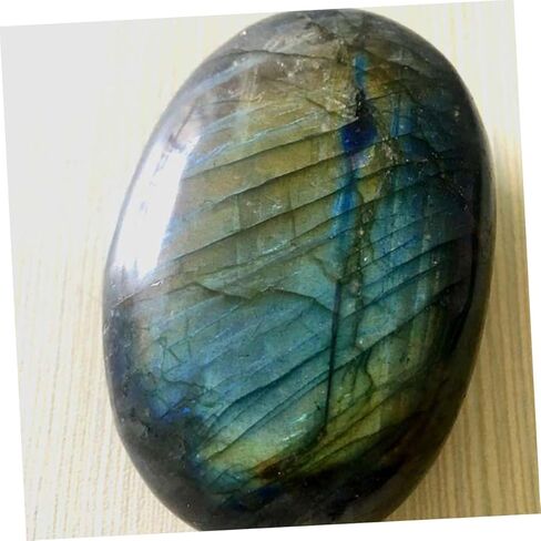 Genuine Moonstone Crystals Natural Decor Stones Blue Moonstone Play Thumb Worry Stone Fidget Toys for Adults in Kuwait