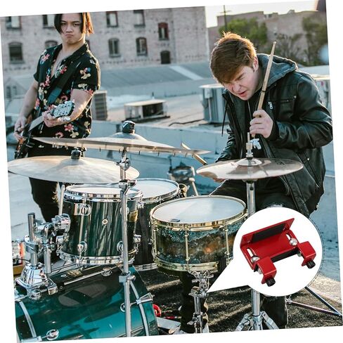 Milisten Bass Drum Lift Platform Metal Drum Accessory for Height Reliable Bass Drum Lifter for Drummers Seeking Optimal Play Position in Saudi Arabia