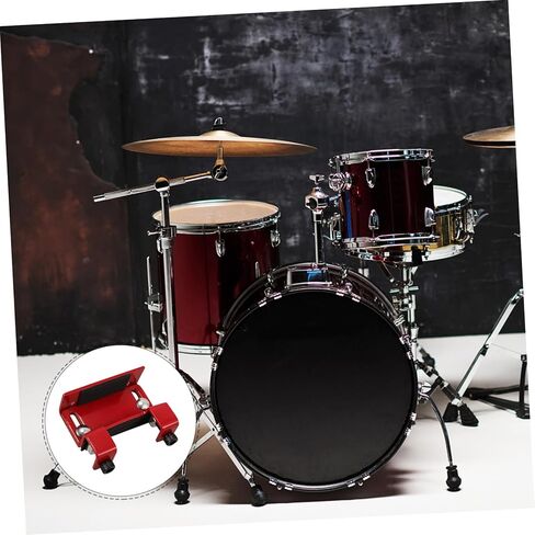 Milisten Bass Drum Lift Platform Metal Drum Accessory for Height Reliable Bass Drum Lifter for Drummers Seeking Optimal Play Position in Saudi Arabia