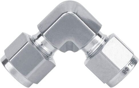 316 Stainless Steel Tube Connector, Quick Connect High Pressure Water Pipe Elbow Nut Fitting, Push to Connect Tube Adapter for Water Oil Gas Systems in Kuwait