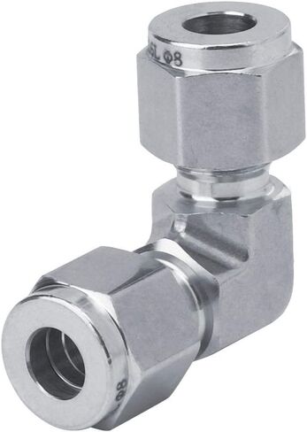 316 Stainless Steel Tube Connector, Quick Connect High Pressure Water Pipe Elbow Nut Fitting, Push to Connect Tube Adapter for Water Oil Gas Systems in Kuwait
