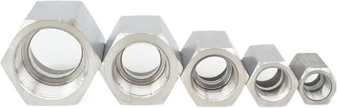 1/8 "1/4" 3/8 "1/2" 3/4 "1" BSPP M8 M10 M14 M16 M18 M20 أنثى 304 الفولاذ المقاوم للصدأ عرافة الجوز قضيب الأنابيب محولات أقصى ضغط 8000 رطل لكل بوصة مربعة (3/4 ") in Saudi Arabia