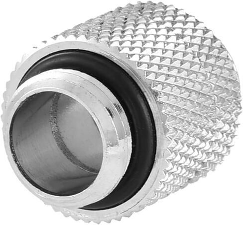 G14 45 G14 Female to Female Male to Male Pc Cooling Fittings Brass Thread 360 Degree Tube Adapter for Computer Cooling System Premium Quality Silver Finish Enhanced Dur (#1) in Saudi Arabia