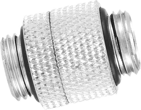 G14 45 G14 Female to Female Male to Male Pc Cooling Fittings Brass Thread 360 Degree Tube Adapter for Computer Cooling System Premium Quality Silver Finish Enhanced Dur (#1) in Saudi Arabia