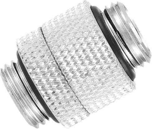 G14 45 G14 Female to Female Male to Male Pc Cooling Fittings Brass Thread 360 Degree Tube Adapter for Computer Cooling System Premium Quality Silver Finish Enhanced Dur (#1) in Saudi Arabia
