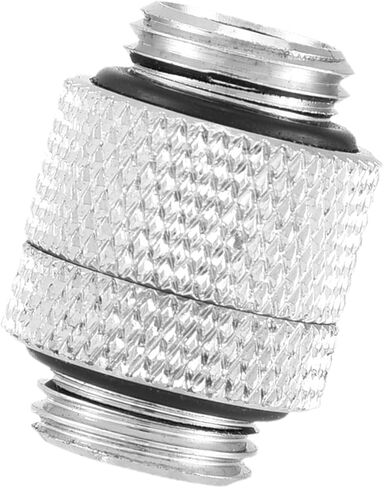G14 45 G14 Female to Female Male to Male Pc Cooling Fittings Brass Thread 360 Degree Tube Adapter for Computer Cooling System Premium Quality Silver Finish Enhanced Dur (#1) in Saudi Arabia
