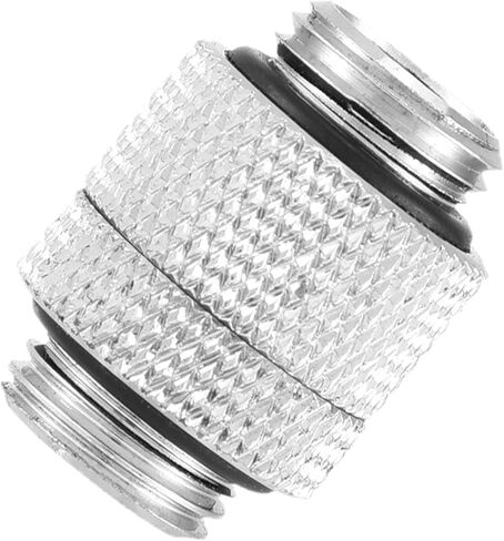 G14 45 G14 Female to Female Male to Male Pc Cooling Fittings Brass Thread 360 Degree Tube Adapter for Computer Cooling System Premium Quality Silver Finish Enhanced Dur (#1) in Saudi Arabia