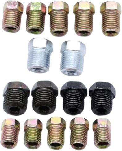 16 قطعة من صواميل الأنبوب المقلوب 2x 7/16"-2x"-24 2x 9/16"-18 صواميل مناسبة in Kuwait