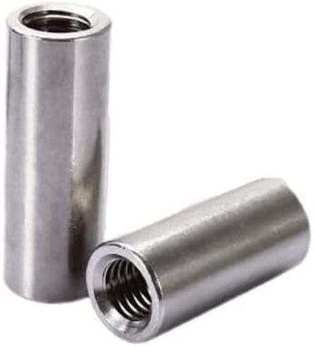 Round Connector Nuts M6x20x10mm Threaded Insert Tube Adapter 304 M6x20mm in Saudi Arabia