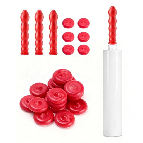 11 PcsCaulk Caps for Caulk Tubes, Caulk Cap for Seal Caulking Tubes, Caulking Gun Tips Saver Finishing Tool Tube Covers for Sealing and Preserving(Red) in Saudi Arabia