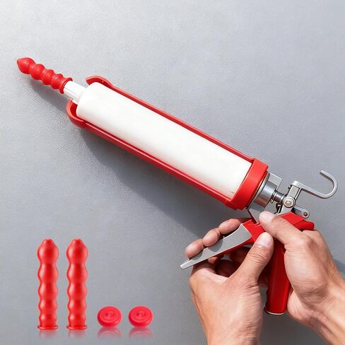11 PcsCaulk Caps for Caulk Tubes, Caulk Cap for Seal Caulking Tubes, Caulking Gun Tips Saver Finishing Tool Tube Covers for Sealing and Preserving(Red) in Saudi Arabia