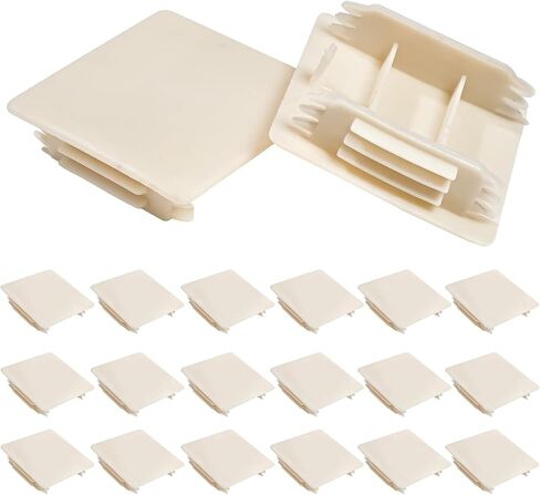 20PCS 1-5/8" X 1-5/8" Strut Channel End Caps,Black Plastic Square Metal Channel Protective Cover for Unistrut Channel,Safety Low Profiles End Caps (Black) in Kuwait