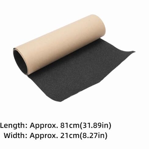 31.89" x 8.27"Scooter Grip Tape, Black Skateboard Grip Tape Water Proof Anti-Slip Longboard Griptape Sandpaper for Skateboards and Scooters Parts​(Black) in Saudi Arabia