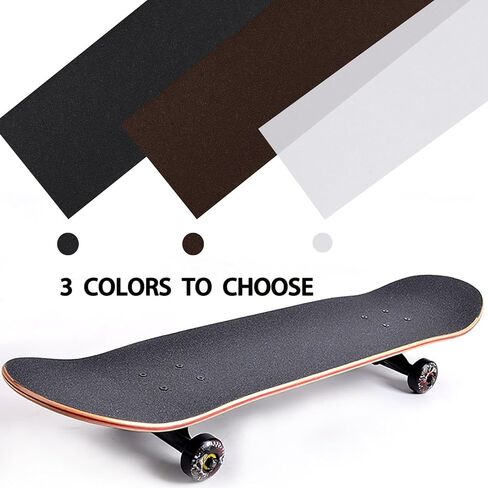 Premium Skateboard Grip Tape 10.6" x 39.4" - Single Sheet, Superior Traction Non Slip Tape for Skateboard, Stair (Transparent) in Kuwait