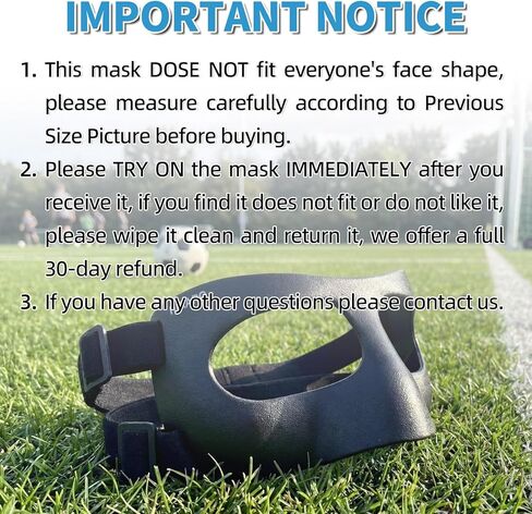 QK03B واقي أنف غير لامع للأنف المكسور، قناع وجه لكرة السلة، درع رياضي واقٍ لكرة القدم، قابل للتعديل مع بطانة للرجال والنساء in Kuwait