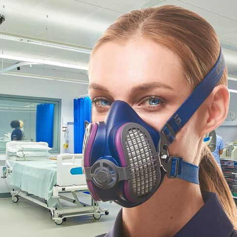 GVS ELIPSE P100 Elastomeric Half Mask with Source Control with Replaceable and Reusable Filters Included in Kuwait