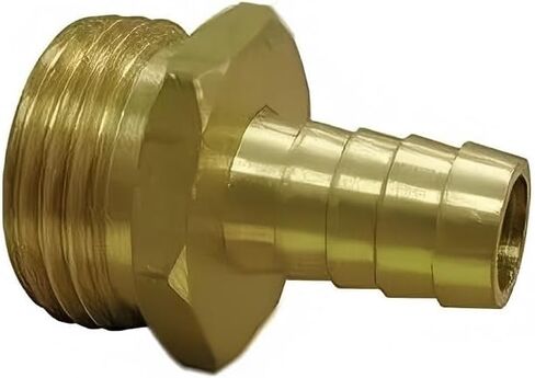 5/8" Hose Barb to 3/4" Male Garden Hose Thread - Brass in Saudi Arabia