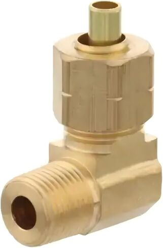 1/4 in OD Compression x 1/8 in. MIP 90-Degree Brass Elbow Adapter Fitting LFA-29 in Saudi Arabia