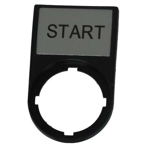 Legend Plate, Rectangular, Black, Mfr: M22S-ST-GB1-A in Saudi Arabia