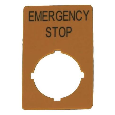 Legend Plate, Rectangular, Yellow, Mfr: M22-XZK-GB99-A in Saudi Arabia