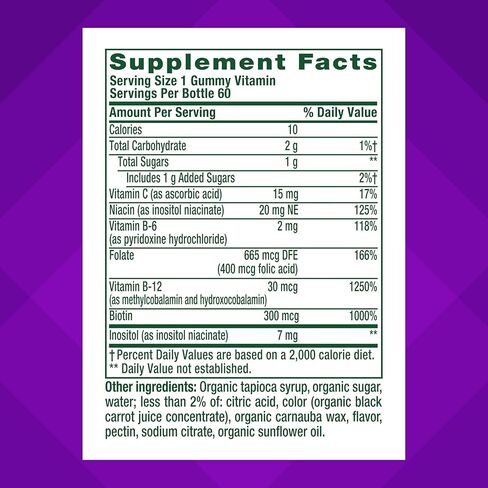 Vitafusion B-Complex Gummy Dietary Supplements, with 5 B Vitamins to Support Cellular Energy Production (1), Plus Vitamin C, Strawberry Flavor, 60 Count in Kuwait