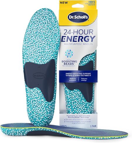 Dr. Scholl's® 24-Hour Energy Multipurpose Insoles, Returns Energy with Every Step, Relieves Foot Pressure & Tired Achy Feet, Memory Foam & Gel Insert, Women's Shoe Size 6-10, 1 Pair in Kuwait
