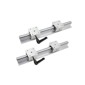 Professional 2 Sbr10 Sbr12 Sbr16 Sbr20 Sbr25 Linear Shaft Rod Rail Guide+4 Slide Bearing Blocks in Kuwait