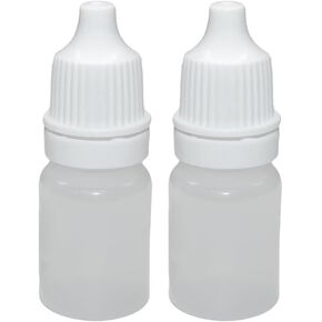 2 Pack Mini Eye Dropper Bottles, 3ml Empty Liquid Medicine Travel Containers, Small Plastic Applicator Bottles for Travel (2) in Saudi Arabia