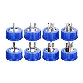 Lab Single-Pass Two-Way Three-Way Four-Way Refill Bottle Cap Stainless Steel + PP Reagent Bottle Cap(PP-3way-4-6mm) in Kuwait