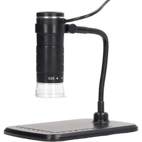 YWBL-WH Handheld Magnification Endoscope, Digital Microscope with 8 Adjustable LED Lights and Flexible Stand, for Mobile Phone Camera and Nature Hikes in Kuwait