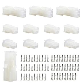 8 مجموعات متطابقة من 4 دبابيس، (4 دوائر) مع موصل طرفي مجعد مقاس 18-24 AWG، متوافق مع مجموعات موصلات موليكس، مقاوم للتآكل، سهل التركيب in Kuwait