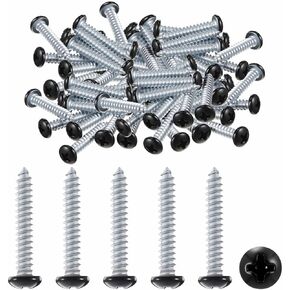 200 Pcs Pan Head Metal Rv Screws Black 8 x 1 Inch for Quad Drive Self Tapping Drill Rv Interior and Exterior Enclosed Trailer Repair Panel Screws Fasteners in Kuwait