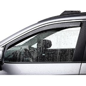 WeatherTech Custom Fit Side Window Deflectors for Ford Super Duty - (82138IM), Front & Rear Set - Dark Tint in Kuwait