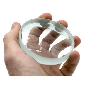 Double Concave Lens, 150mm Focal Length, 3" (75mm) Diameter - Spherical, Optically Worked Glass Lens - Ground Edges, Polished - Great for Physics Classrooms - Eisco Labs in Kuwait