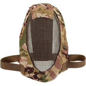 شبكة فولاذية كاملة للمبارزة وألعاب الحرب، معدات حماية شبكية فولاذية قابلة للتنفس، أمان تغطية كاملة للقتال في الهواء الطلق والرياضة in Kuwait