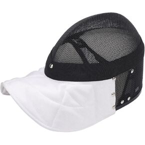 Fencing Mask, Carbon Steel Mesh Full Face Cover Protective Headgear for Training, Clear, Breathable AntiStab Design for Serious Fencers (XL) in Kuwait