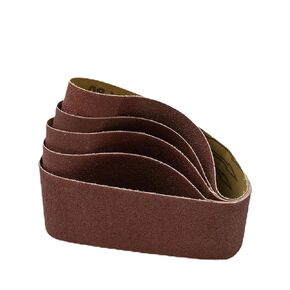 5 Pcs Sanding Belts 75x457 Mm Grade 60 80 120 240 Grit Power Tool Sander Lot for Leather Metal Wood Grinding and Polishing in Kuwait