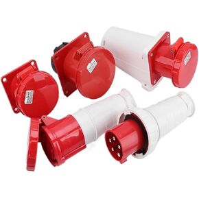 1 PCS IP67 Waterproof Aviation Connector 63A/125A Straight Plug 3-core 4-core 5-core Exposed and Concealed Industrial(4 core 125A Mobile socket244) in Saudi Arabia