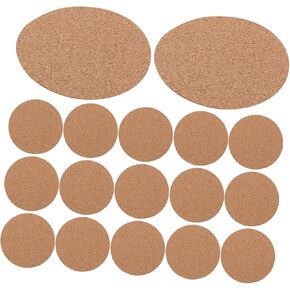 Veemoon 50pcs Self-adhesive Cork Pads Cork Coasters for Tables Decor Diy Crafting Sheets in Kuwait