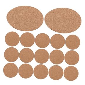 Homoyoyo 50pcs High Density Cork Coasters Self-Adhesive Cork Tiles for Wall Decor DIY Sheets for School Projects in Kuwait