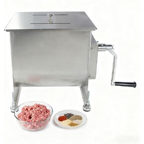 CLIVIA Meat Mixer, 15 Pound Meat Mixer for Sausage, 15lbs 7.5L Capacity Tank No Gear Box Sausage Mixer, Stainless Steel Food Processing Equipment, Hand Mixer with Lid for Meat, Sausage, Vegetable in Saudi Arabia