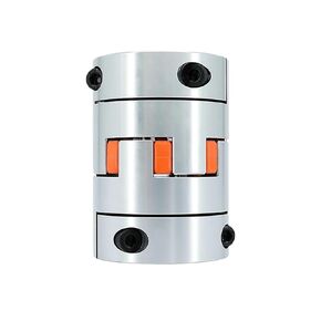 1PC Four Jaws Aluminum Plum Flexible Coupling Motor Shaft Connector Inner Dia 14-38mm for Large CNC Ballscrew Coupler Router(18mm to 25mm) in Kuwait