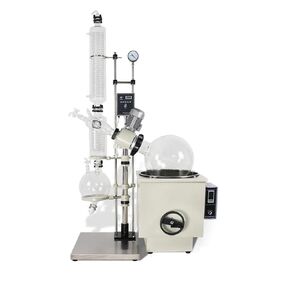 10L Rotary Evaporator 110V Lab Evaporator Rotary with Double Condenser, 0-120rpm Speed,Heating Water/Oil Bath with Intelligent Temperature Control System, Manual Lifting lab Rotavap in Kuwait